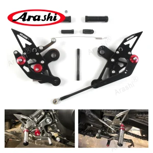 Arashi FZ09 2014-2020 CNC Poggiapiedi Regolabile Rearset Per YAMAHA FZ 09 MT09 MT 09 2014 2015 2016 2017 2018 2019 Set Posteriore Pedana