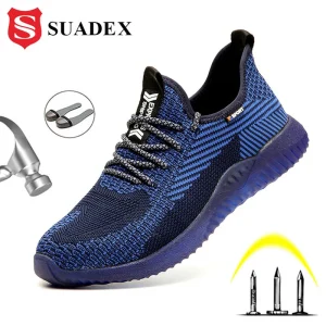 SUADEX scarpe da lavoro antinfortunistiche con punta in acciaio da uomo scarpe da costruzione industriali comode e traspiranti antiscivolo