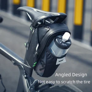 ROCKBROS borsa da sella per bicicletta con tasca per bottiglia d’acqua borse posteriori per bici da MTB impermeabili borsa da ciclismo per sedile posteriore accessori per bici