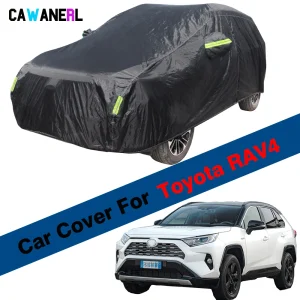 Copertura completa per auto SUV Anti-UV Parasole Neve Pioggia Protezione dal ghiaccio Copertura durevole Impermeabile per Toyota RAV 4 RAV4