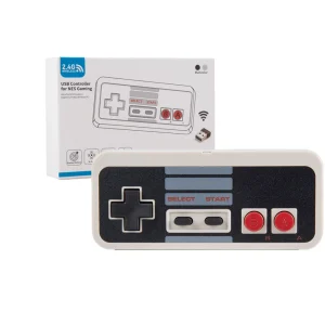 Controller USB wireless da 2,4 GHz per giochi classici NES Controller PC USB retrò compatibile per PC Windows MAC Genesis Raspberry Pi