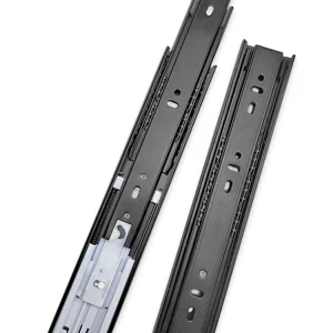 CXHIIA Guide per cassetti a estensione completa Montaggio laterale Cuscinetti a sfere da 10-24 pollici Guide per binari in metallo nero Guide per guide per cassetti Guide per cassetti