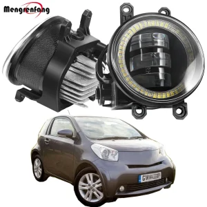 2 pezzi LED fendinebbia 30W 6000LM Car Angel Eye fendinebbia luce di marcia diurna DRL H11 per Toyota IQ 2009 2010 2011 2012 2013