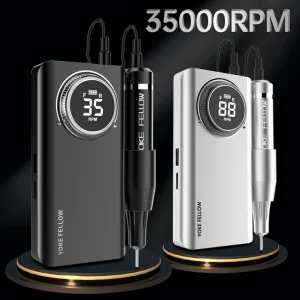 Dispositivo elettrico della penna del trapano del chiodo del Manicure ricaricabile 35000 RPM del trapano del chiodo del compagno del giogo per la lucidatrice del Gel del chiodo del Manicure