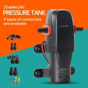 40PSI 24V pompa acqua marina pompa autoadescante a membrana accessori per barche docce servizi igienici motore di trasferimento dell’acqua per camper Caravan