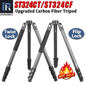 ST324CT/ST324CF In Fibra di Carbonio Treppiedi di Macchina Fotografica Professionale Birdwatching Heavy Duty Treppiede con la Ciotola e Adattatore per DSLR Videocamera