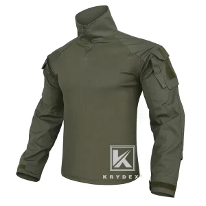 KRYDEX Ranger Green Tactical Combat Shirt per la caccia Outdoor CP Style Outdoor Camouflage Tops + gomitiere