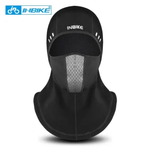 INBIKE Winter Cycling Face Mask MTB Bike Thermal Fleece sciarpa da bicicletta uomo copricapo maschera per Snowboard Shield Hat accessori per bici