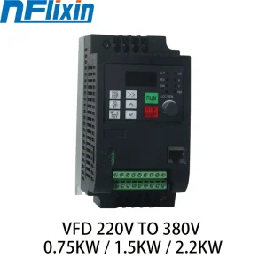 VFD 1.5KW / 2.2KW inverter 220V AC frequenza Inverter 1 fase ingresso 3 fasi 380 V uscita per motore 380 V AC