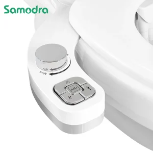 SAMODRA Nuovo Bidet Sedile WC Attacco WC Bidet Spruzzatore Ultra-Sottile 3 Funzioni Ass Bidet Doccia Lavaggio Igienico Per Il Bagno