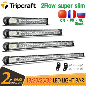 Tripcraft Ultra-Slim 120W 180W 240W 300W 4×4 barra led per auto trattore UAZ Offroad 4WD ATV camion accessori auto per veicoli