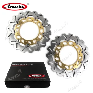 Arashi 1 Coppia Per YAMAHA YZF R1 1000 1998-2003 CNC Freno A Disco Freno Anteriore Full Galleggiante Rotori 1998 1999 2000 2001 2002 2003