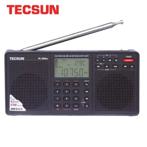 Tecsun PL-398MP Radio stereo FM portatile Full Band Digital Tuning ETM ATS DSP Doppio altoparlante Ricevitore Lettore MP3 Supporto TF Card