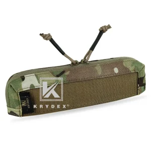 KRYDEX Tactical Zipper Insert Pouch per MK3 Chassis Chassis Full Length Double Zipper Panel accessori Camo Storage Pocket