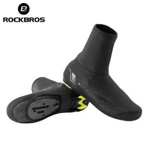 ROCKBROS Copriscarpe da ciclismo invernale Copriscarpe scaldapiedi MTB Copriscarpe da bicicletta Copriscarpe riflettenti antivento Protezione impermeabile