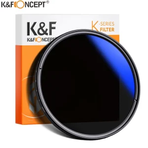 K&F CONCEPT 37-82mm ND2 a ND400 ND Fader filtro obiettivo Densità neutra regolabile variabile 49mm 52mm 58mm 62mm 67mm 77mm