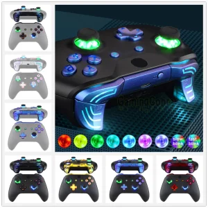 Kit LED eXtremeRate Luminated dfs (DTF 2.0) per Controller Xbox One S/X, pulsanti di azione Thumbsticks e pulsanti simboli classici
