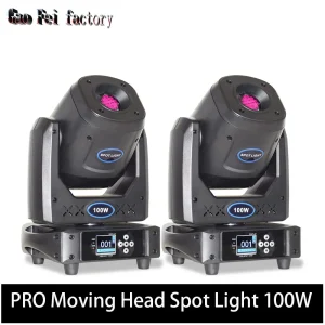 Flight Case 2In1 con luci DJ Testa mobile LED 100W Lyre Spot Light 14Gobos 7 colori e prisma a 5 facce per Stage Party Disco DJ