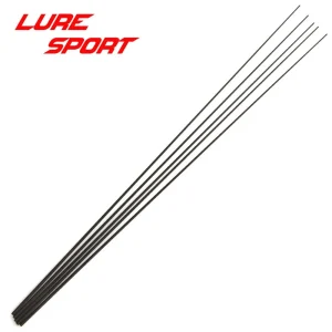 LureSport 5 pz 10 pz 32 cm Punta dell’asta in carbonio solido vuota senza vernice Componenti per la costruzione di canne Canna da pesca Riparazione Accessori fai da te