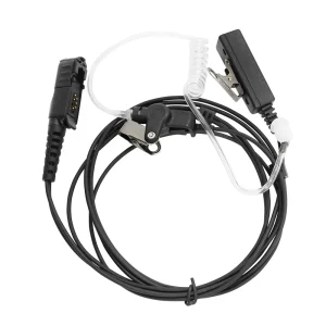Walkie Talkie Auricolare a 2 fili Microfono auricolare per XPR3300 XPR3500 XPR3300E XPR3500E MTP3550 Tubo acustico aria radio bidirezionale