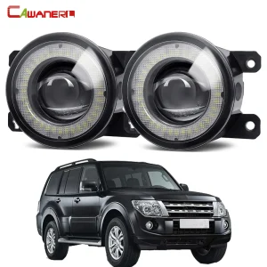 2 X Auto LED Gruppo Fendinebbia Angel Eye DRL Luce di marcia diurna 30W 12V Per Mitsubishi Pajero IV Van V80 V90 Box 2007-2012