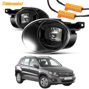 2X30W LED Gruppo fendinebbia per VW Volkswagen Tiguan (5N_) 2012-2016 Auto senza errori Lente fendinebbia Lampada di marcia diurna 8000LM 12V