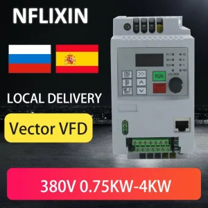 NFLIXIN VFD 380V 2.2KW/4KW/5.5KW/7.5KW/11KW/15KW Per Azionamento a Frequenza Variabile 3 Fasi Regolatore di Velocità Motore Inverter VFD