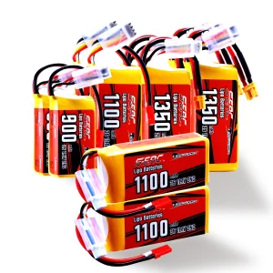 Sunpadow 2S 3S 4S 6S Lipo Batteria 900 1500 2250mAh con Deans T XT60 XT30 JST per Veicoli RC Auto Camion Carro Armato Truggy Racing Hobby