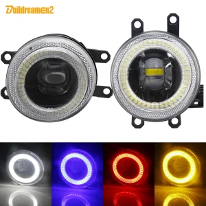2 pezzi Angel Eye fendinebbia 30W 8000LM Car LED fendinebbia DRL per Toyota Hilux Corolla Fortuner Matrix IQ Aygo Yaris Verso Estima