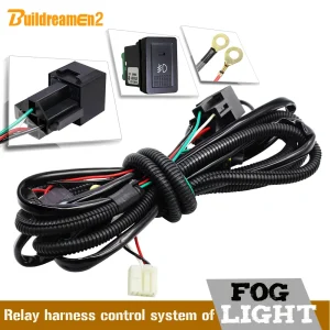 Buildreamen2 H11 Auto Fendinebbia Cablaggio Kit Cavo Interruttore Relè Fusibile Per Suzuki Grand Vitara Jimny Ignis Swift Alto Splash