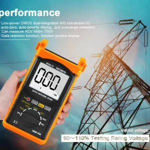 BT-6688B Megohmmetro Tester di resistenza di isolamento digitale da 200 Gig Ohm, tensione di prova 500 V/1 kV/2,5 kV/5 kV, range automatico, retroilluminazione