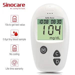 Glucometro per misuratore di glicemia Sinocare Safe-Accu o solo strisce reattive per tester per il diabete