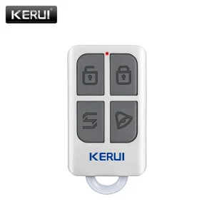 KERUI Portachiavi a 4 pulsanti con telecomando portatile wireless ad alte prestazioni per sistema di allarme di sicurezza domestica WIFI GSM PSTN