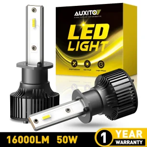 2 pezzi AUXITO 12V H1 LED per lampadine per fari auto LED H4 9003 H7 H8 H11 9005 HB3 9006 HB4 faro 6000K bianco