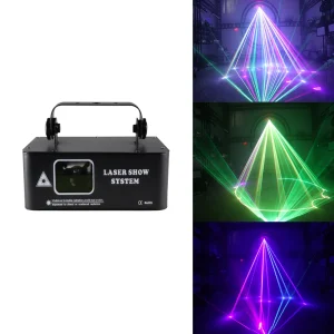 Dispositivo da palcoscenico per vacanze con luce laser da 500 mW 90-240 V RGB 3D Attrezzatura per DJ Proiettore per matrimoni natalizi da discoteca
