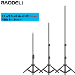 Supporto per illuminazione fotografica Supporto per luce di riempimento Treppiede regolabile per luce ad anello con lampada ad anello a vite da 1/4 Softbox Ringlight
