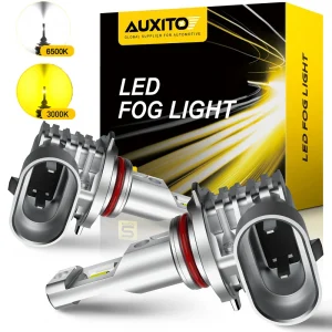 AUXITO 2x2000LM H8 H11 H16JP H10 Lampadina LED Fendinebbia Canbus No Error 6500K Bianco 3000K DRL dorato Lampada per auto 12V