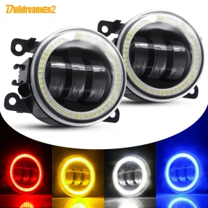 2 X Angel Eye Fendinebbia per Nissan Note Pathfinder Xterra Frontier Navara Leaf Elgrand Auto LED Lente Nebbia Lampada di guida DRL 30W 12V