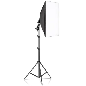 Kit di illuminazione softbox per fotografia 50x70CM, sistema di luce continua professionale, softbox per attrezzatura da studio fotografico