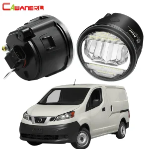 2in1 fendinebbia luce di marcia diurna auto H11 paraurti anteriore LED fendinebbia DRL 12V per Nissan NV200 2010 2011 2012 2013 2014 2015