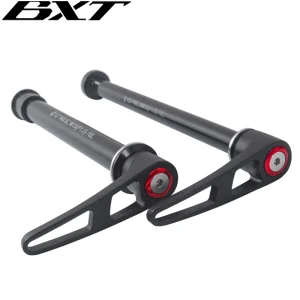 Spiedino per perno passante in lega per bicicletta BXT, leva per albero della benna a sgancio rapido per spiedini in alluminio per mountain bike MTB BMX, 100 * 15 mm