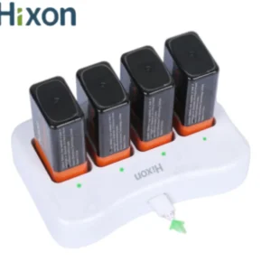 Batteria e caricabatterie ricaricabili agli ioni di litio da 850mAh 9V 6F22 per allarme fumo, allarme antincendio, multimetro, microfono Radio