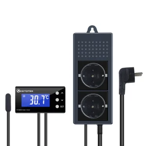 Ketotek KT4000 termostato digitale termostato presa sensore impermeabile presa EU/UK presa LCD riscaldamento modalità di raffreddamento