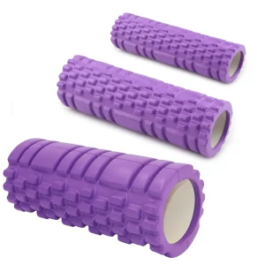 Colonna yoga fitness pilates, blocco rullo in schiuma yoga per grilletto con griglia per massaggio palestra, esercizi fisici per terapia dei punti