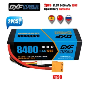 Batteria Lipo 2S 3S 4s 7.4V 11.1V 14.8V 5200mah 6500mah 6750mah 7000mah 8000mah 8400mah XT60 per pezzi di ricambio Arrama per camion auto RC