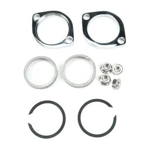Flangia di scarico Kit di installazione coppia Flange guarnizioni dadi rondelle per Harley Big Twin