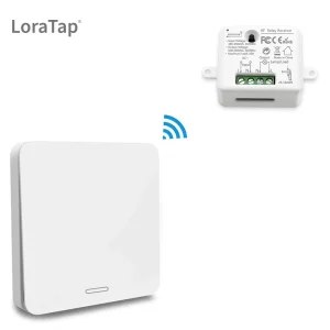 Interruttore wireless Telecomando Luce Ventilatore Cinetico Autoalimentato RF 433 Mhz Nessuna batteria Nessun WiFi Nessun cavo necessario Facile da usare