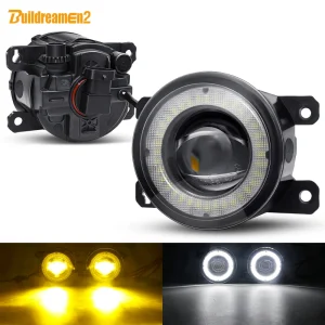 2 X Auto Angel Eye Fendinebbia Lente LED Fendinebbia DRL 30W H11 12V Per Renault Clio Duster Megane Twingo Trafic Scenic Kadjar Sandero