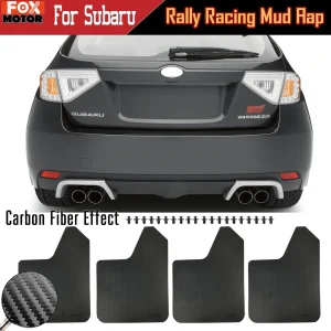 4x Paraspruzzi Mud Flaps Paraspruzzi Parafango Per Subaru Justy Legacy B4 Touring Wagon Liberty GT Impreza RX GX LX WRX STI XV