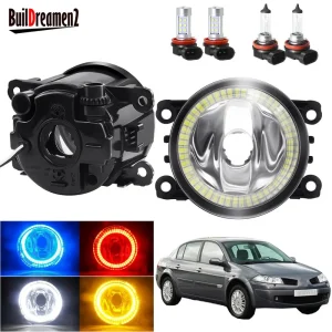 Gruppo fendinebbia Angel Eye per Renault Megane 2/II 3/III 2002-2015 Car H11 paraurti anteriore fendinebbia con anello Halo DRL 20W 12V